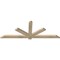 Ekena Millwork Kennewick Rough Sawn Timber Gable Bracket, Douglas Fir, 72"W x 27"H x 2"D x 4"F, 9/12 Pitch GBW072X27X0204KEN00RDF - alternate 3